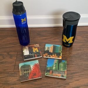 University of Michigan Coasters and Cups